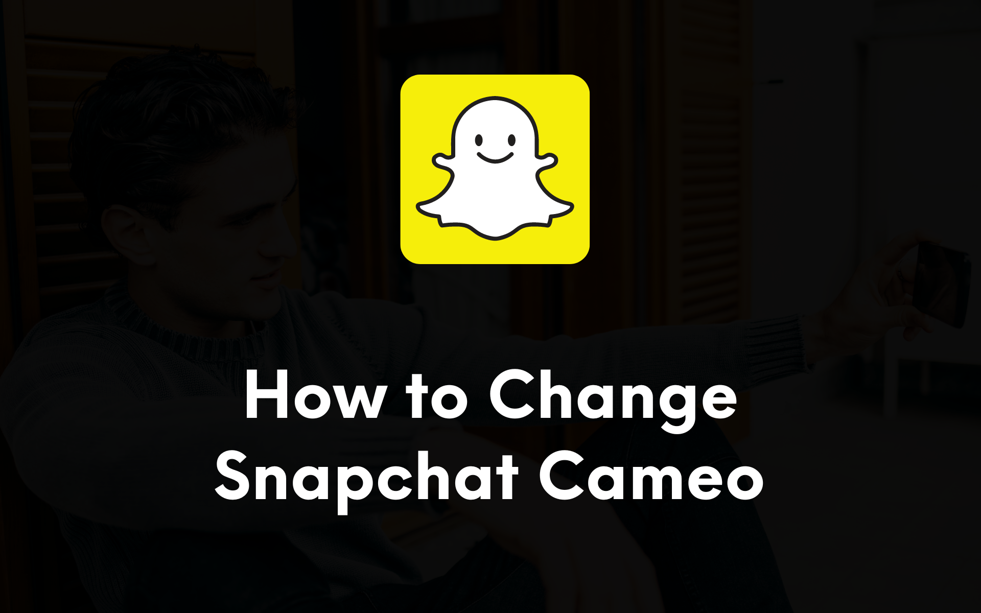 how to change your cameo selfie on snapchat